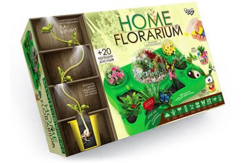 Безпечний освітній набір для вирощування рослин "HOME FLORARIUM" HFL-01-01U DANKO Нас9871 фото