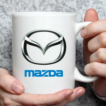 Чашка с принтом марки автомобиля MAZDA 3462-1 фото