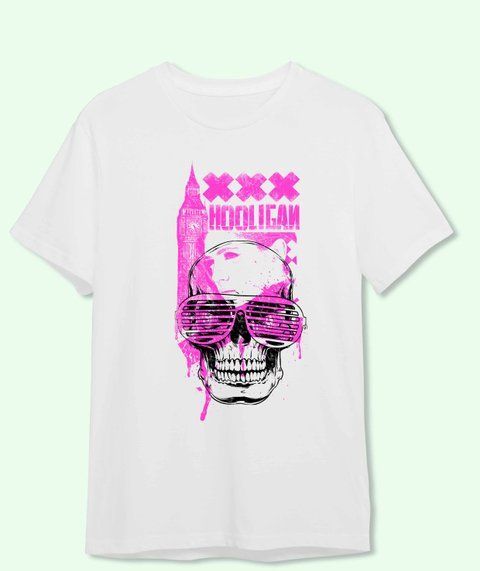 Футболка Hooligan Skull F64-2 фото