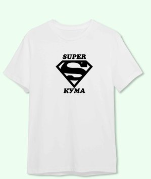 Футболка з принтом Super КУМА 21808-1 фото