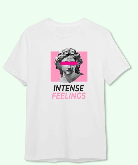 Футболка з принтом Intede feelings 21792-2 фото