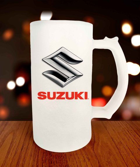 Бокал для пива з принтом автомобільна марка Suzuki 3363-1 фото