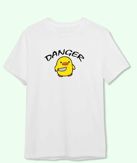 Футболка з принтом DANGER 21791-2 фото