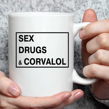 Чашка с принтом SEX DRUGS CORVALOL 3510-1 фото