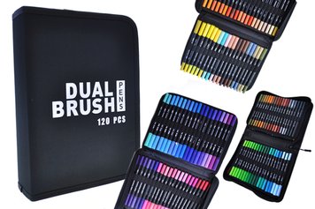 Набір акварельних маркерів Color Pencil 120 кольорів DW-120 чохол Кнц5602 фото