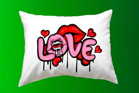 Подушка з принтом для коханої LOVE p1-1 фото