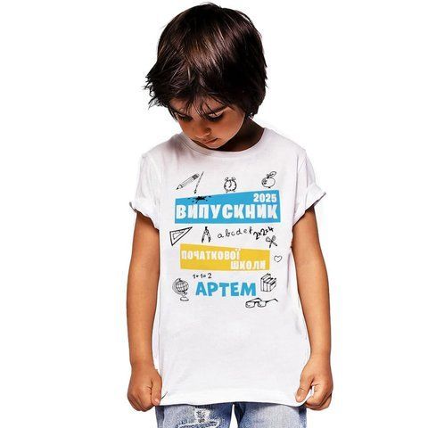Футболки на випускний Випуск 2026 зі своїм ім'ям на фотосесію vf1 фото