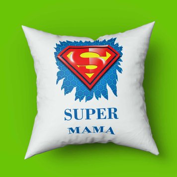 Подушка з принтом для мами SUPER MAMA Подушка з принтом для мами SUPER MAMA фото