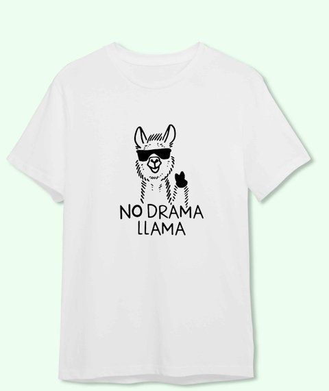 Футболка з принтом No DRAMA I LAMA 21820-2 фото
